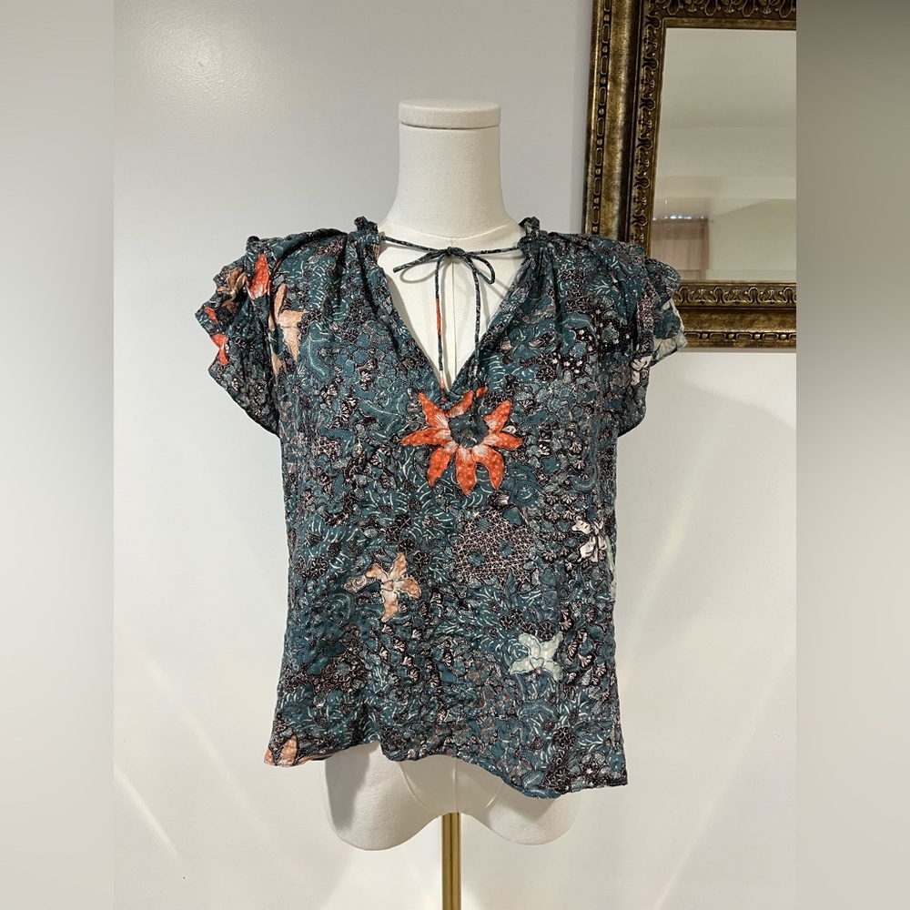 Ulla Johnson Dara Top in Azul
